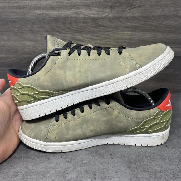 Air Jordan 1 Centre Court Sneakers Mens Size 10 Oil Green DJ2756-300